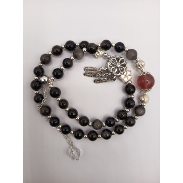 金運石+草莓晶手鍊