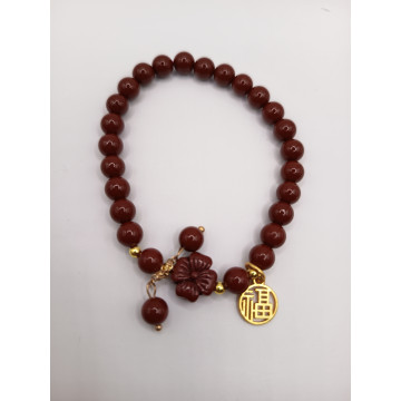 紫金砂+石榴石手鍊